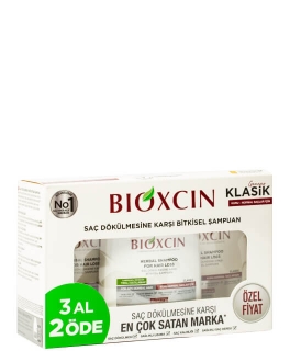 BIOXCIN Set de șampoane Herbal For Hair Loss Normal/Dry Hair, 3 buc x 300 ml