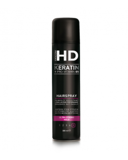Farcom Спрай-фиксатор для волос HD Ultra Strong Hold with Keratin & Pro-Vitamin Β5, 300 мл